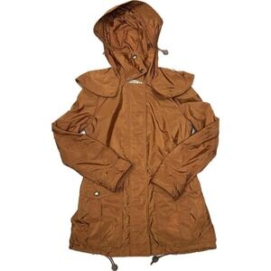 Women Burberry Brit Jacket Maidleight Hooded Roll Sleeve Size 2